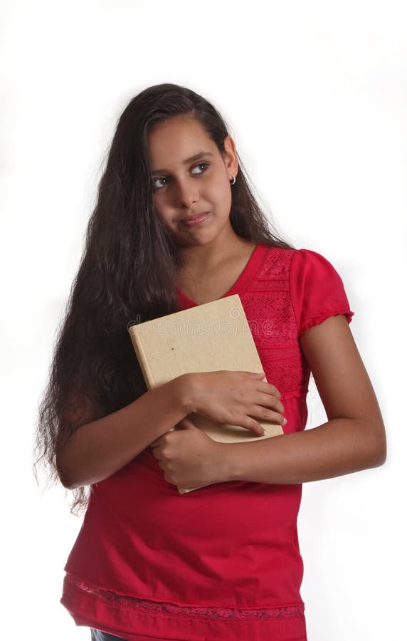 Young girl with book