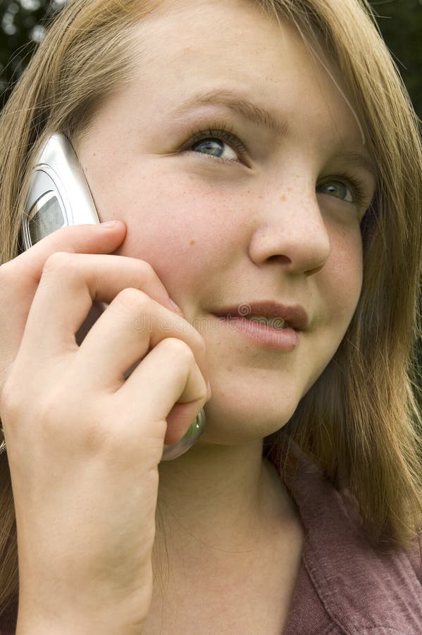 Young Girl On Cellphone