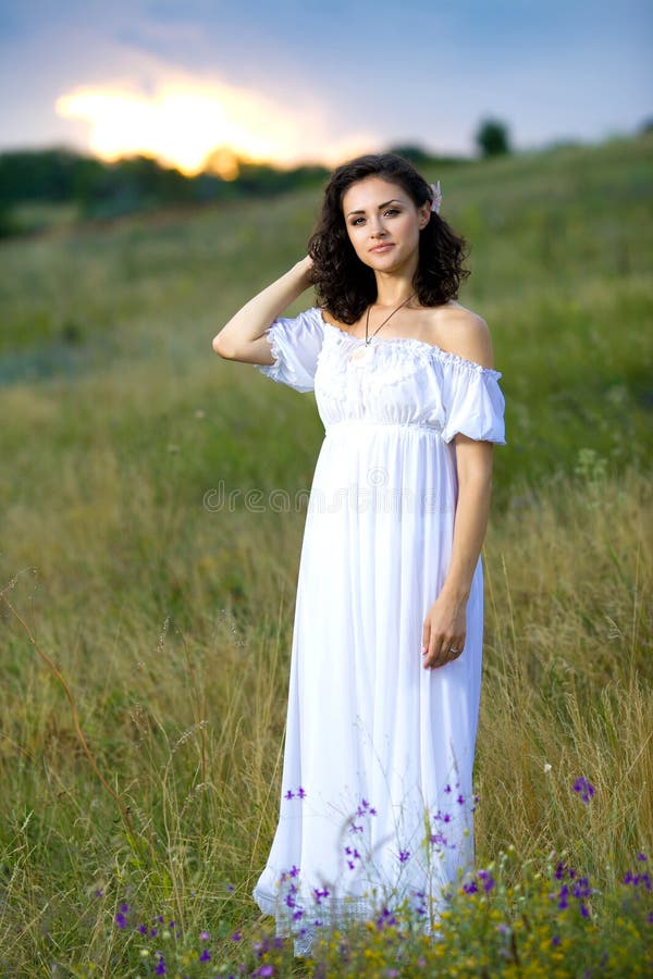 Young girl in a field