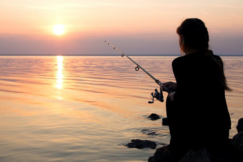 615 Young Girl Fishing Sunset Stock Photos - Free & Royalty-Free Stock  Photos from Dreamstime