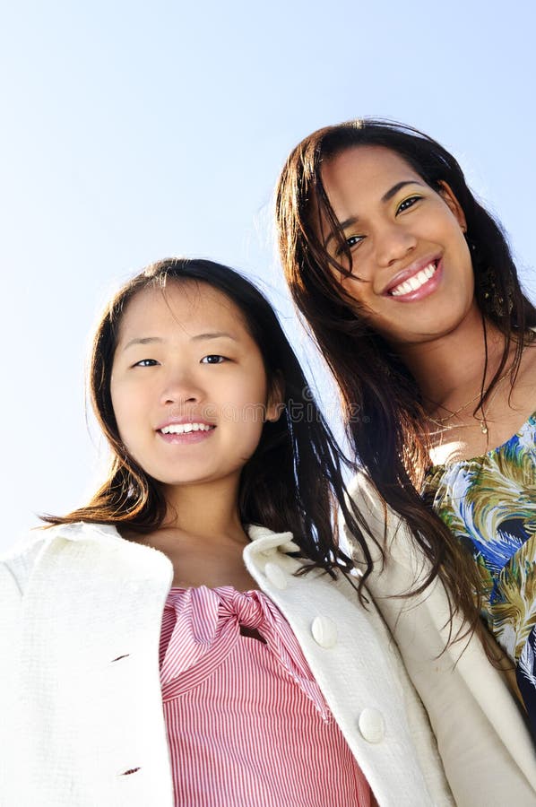 Young girl friends stock photo Young girl friends stock photo