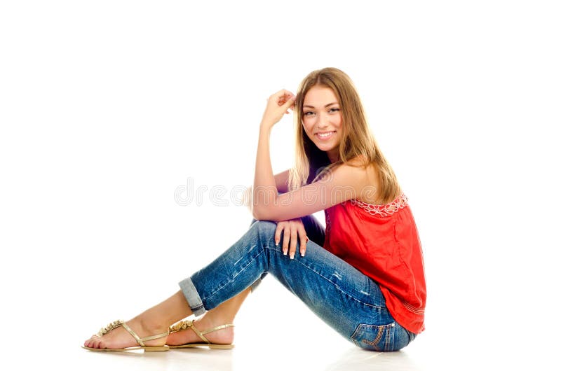 Young girl stock photo