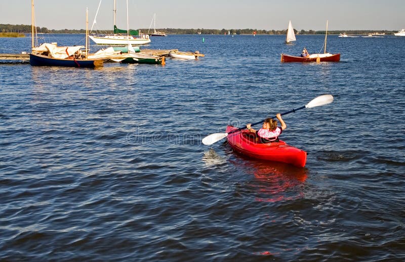 Young Girl in a Kayak
