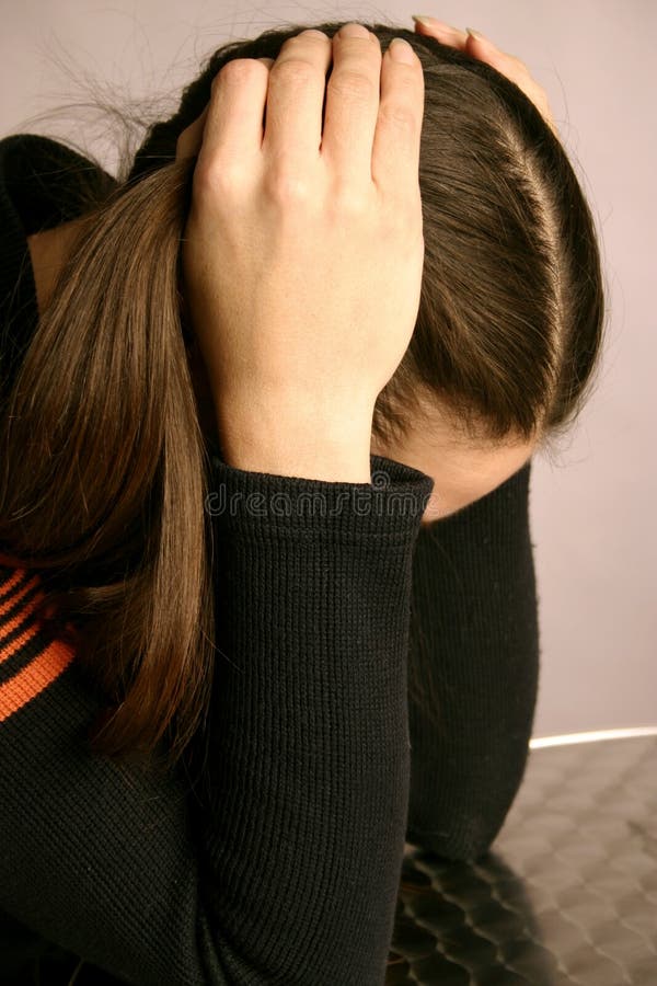 Young Girl Looking Desperate Stock Photography Image 402802