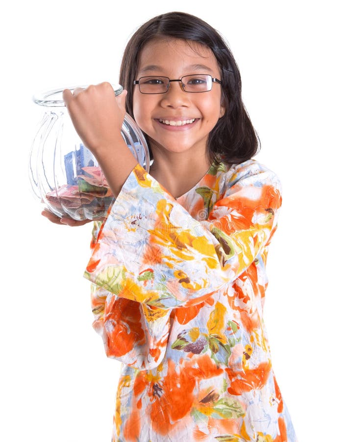 Young Girl With Money Jar III