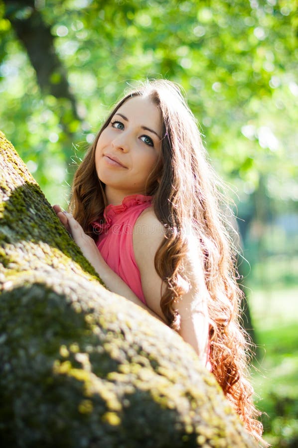 Young girl in a park