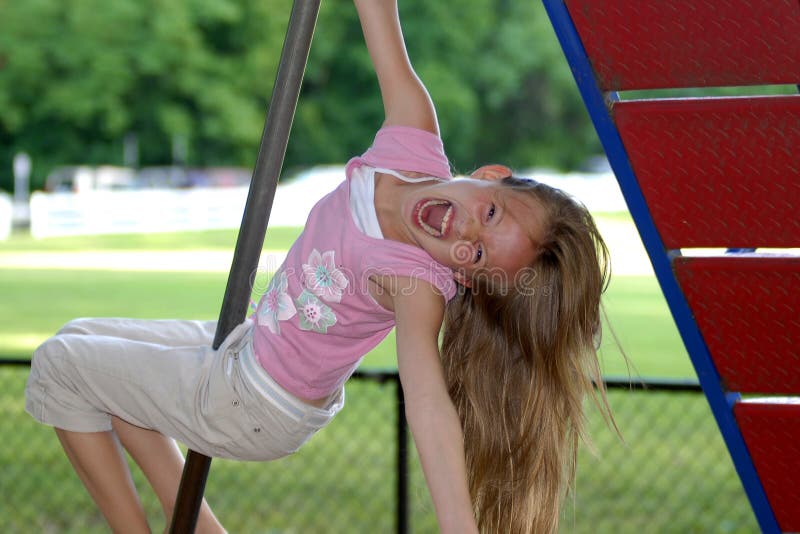 Young girl playing