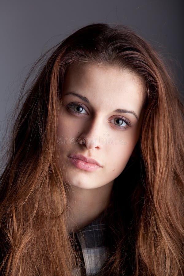 Young girl posing as a model