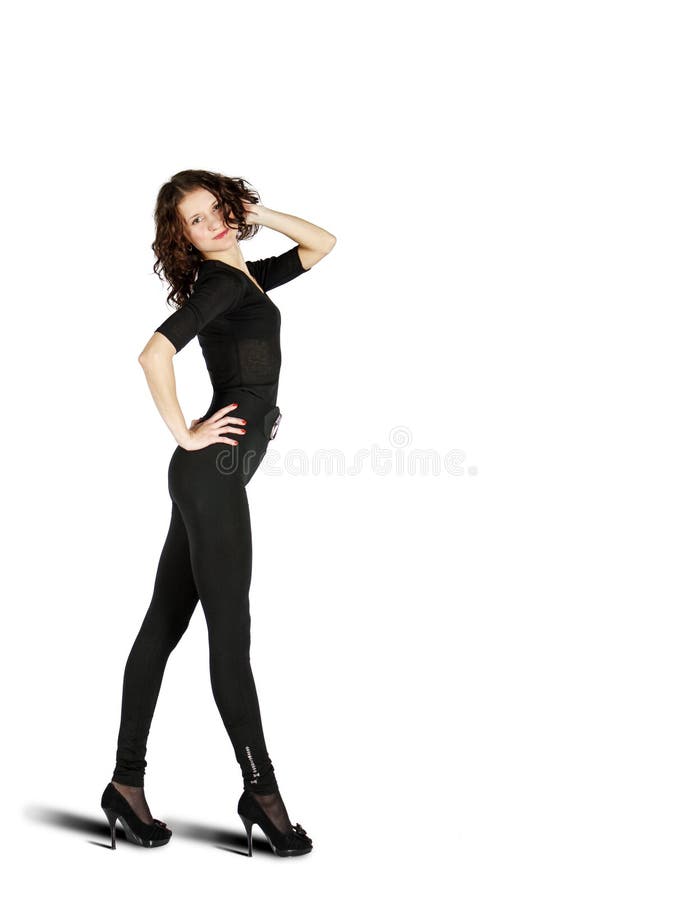 Young Girl Posing Standing in the Studio Stock Image - Image of person ...