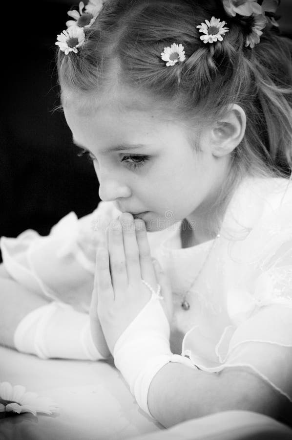 Young girl praying royalty free stock image Young girl praying royalty free stock image