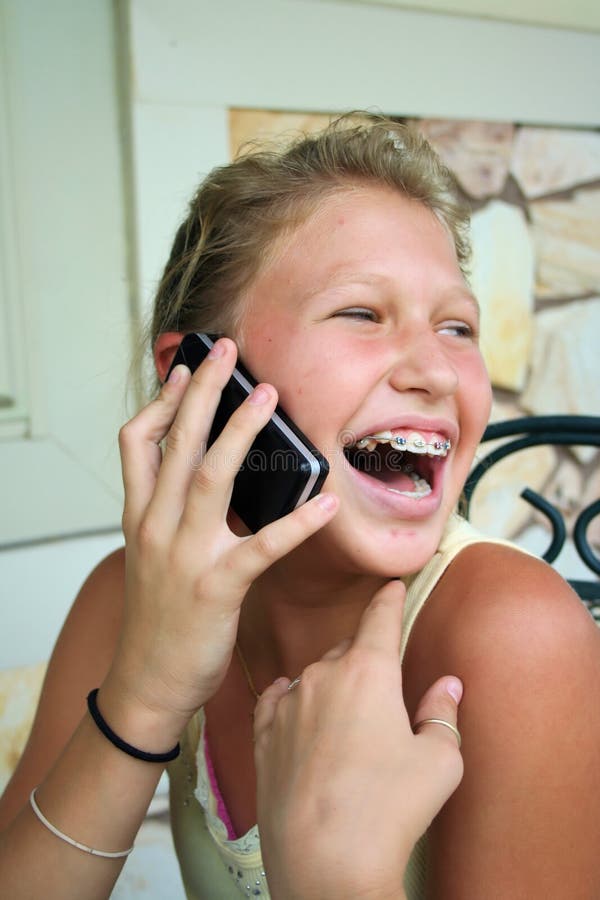 Young Girl talking on cell phone