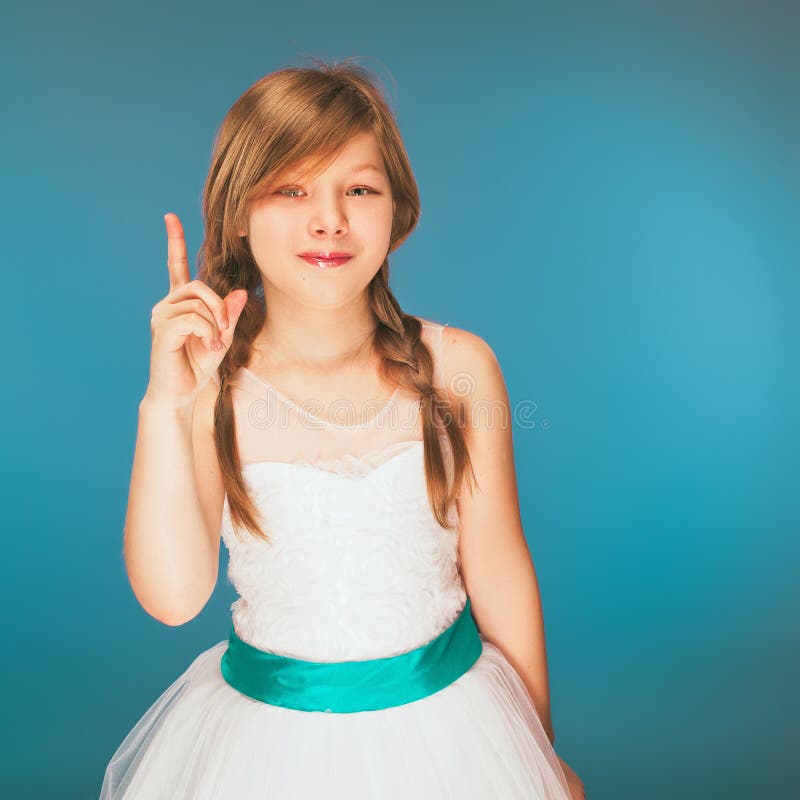 Fashion Model Girl. Teenager Girl Wearing a Prom Dress Stock Photo ...