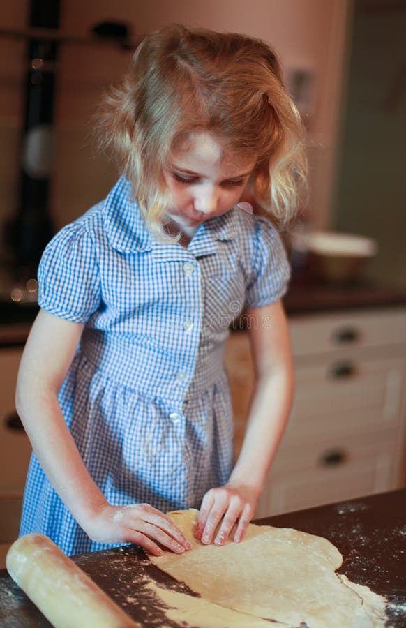 Young Girl Who Making Pastry Stock Photos Free & RoyaltyFree Stock