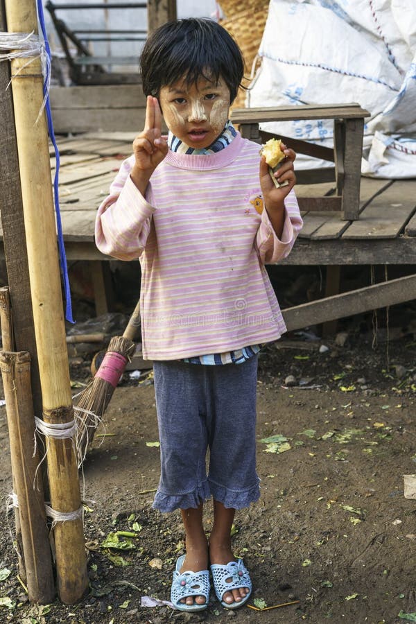 Young girl from Yangun stock photo Young girl from Yangun stock photo