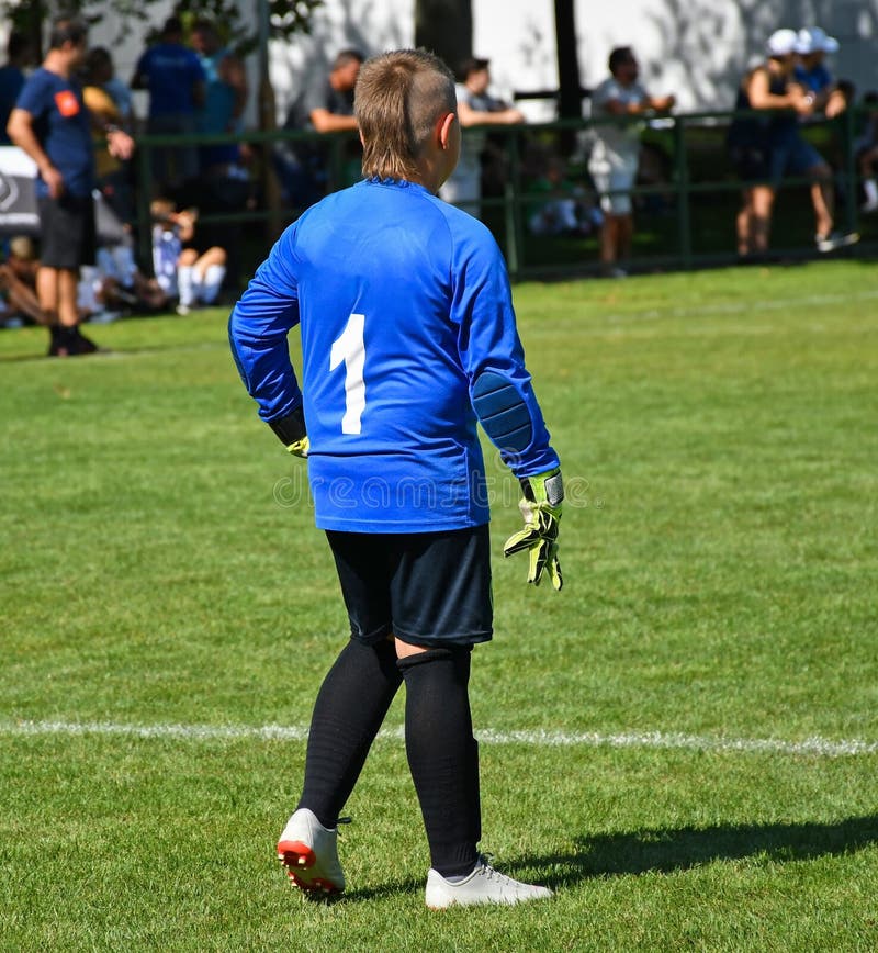 Young Goalkeeper at the Soccer Field Editorial Image Image of playing, goal 159436785