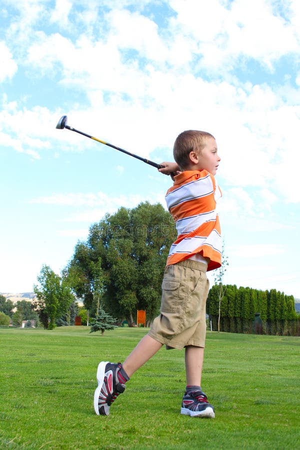 Young golfer