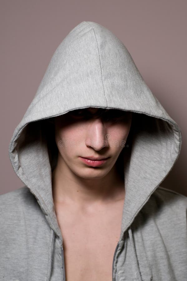 Man in the hood stock photo. Image of shining, hiding 10507174