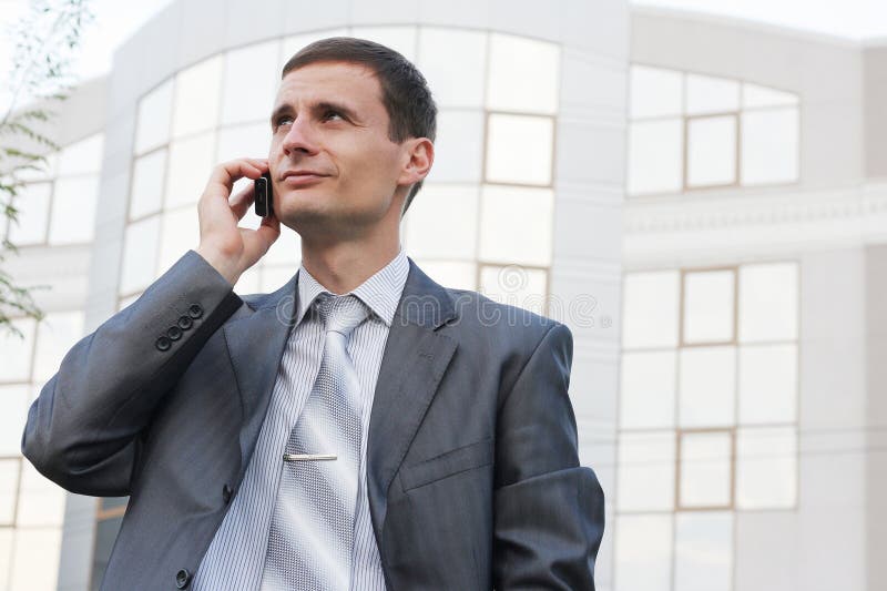 Young handsome businessman outdoor stock photos