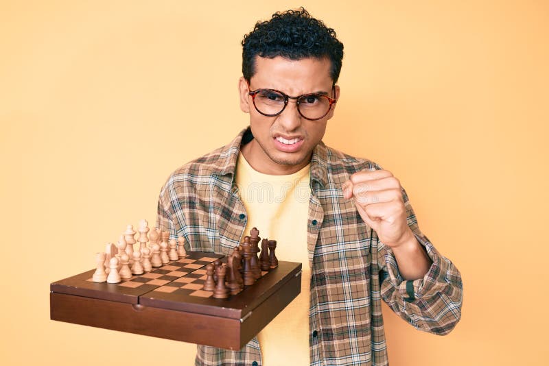 Man Plays Chess Against Himself Stock Photo 153490118