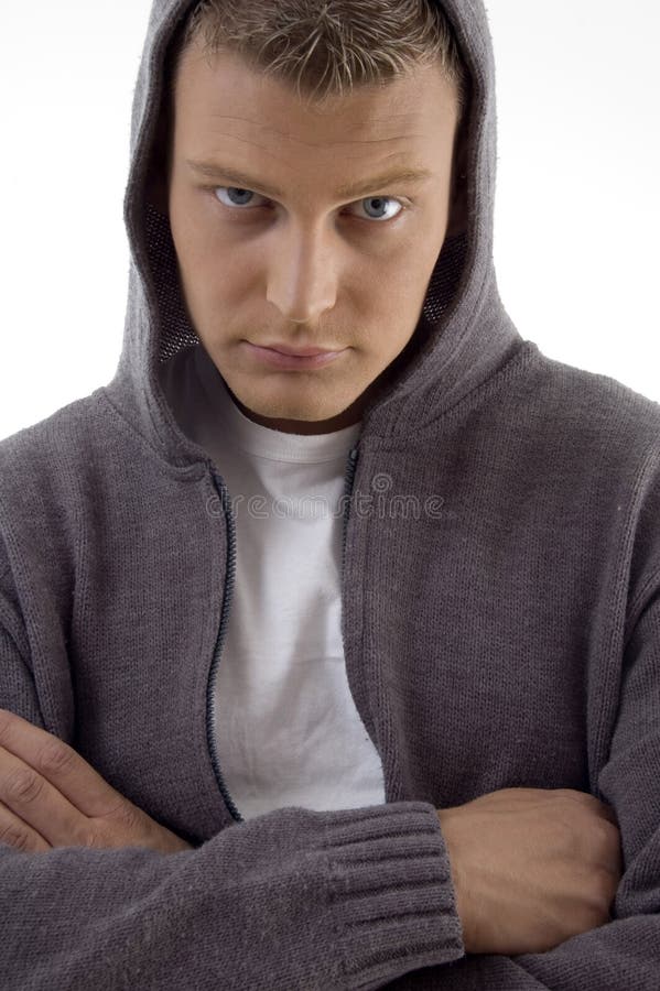 Young handsome man with crossed arms