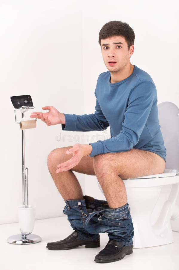 Guy on toilet 14