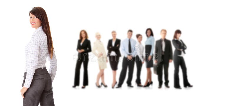 Young happy businesswoman royalty free stock photos