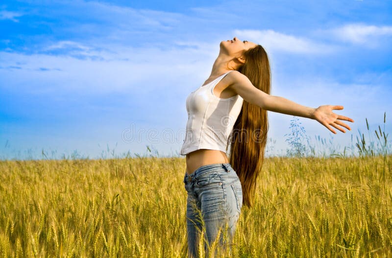 Young happy woman