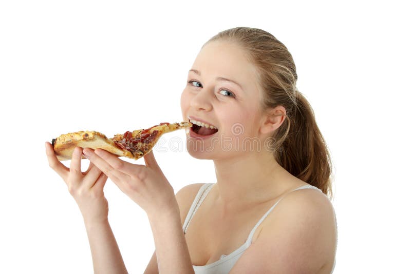 Woman was eaten. Счастливая еда. Толстая женщина с пиццей. Young woman eating Cheese. Woman pizza.