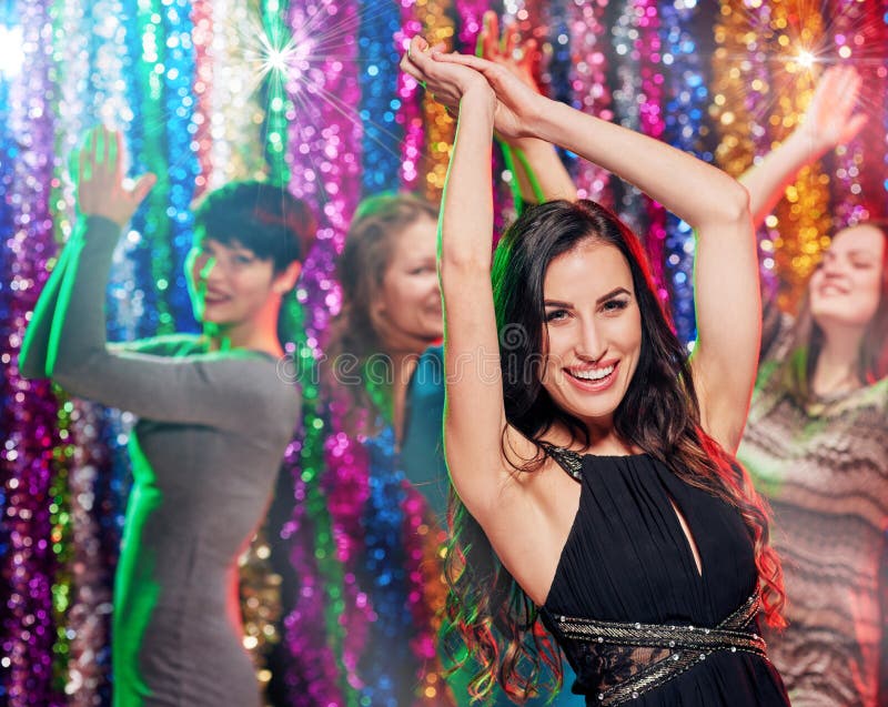 Funny Ladies night party stock image. Image of glowing - 117605851