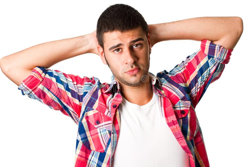 Young hispanic man royalty free stock images