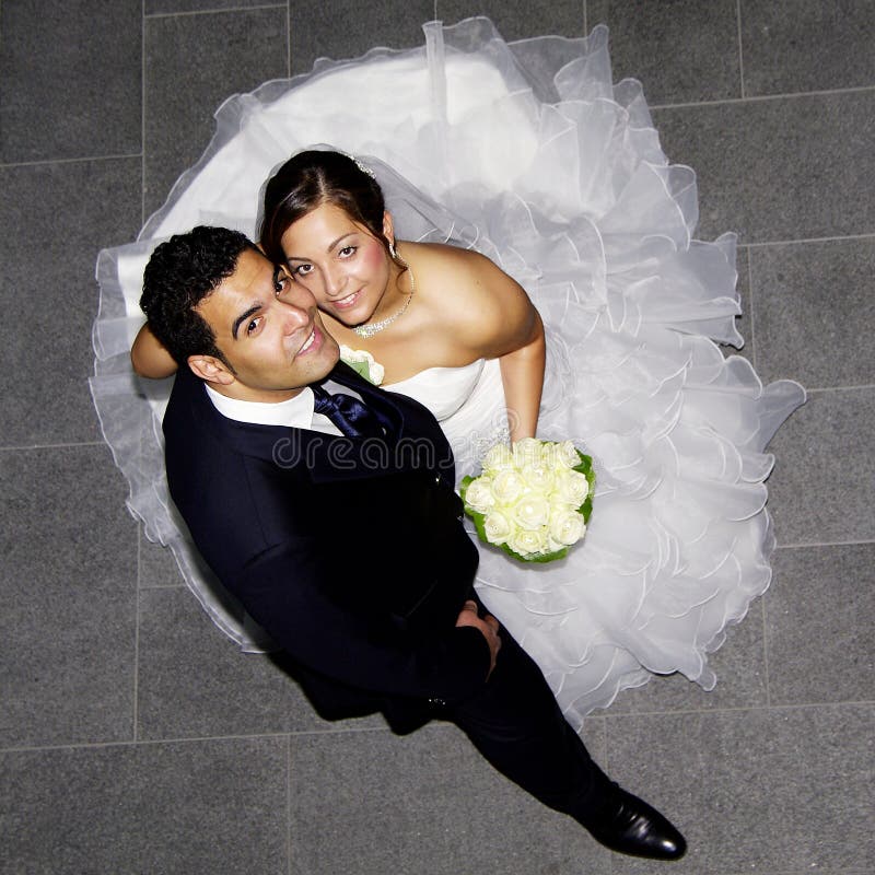 Young hispanic wedding couple royalty free stock photo Young hispanic wedding couple royalty free stock photo