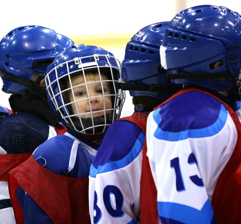 Young hockey player