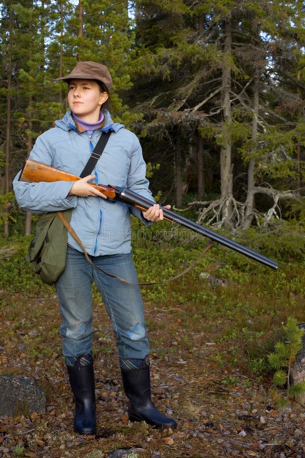 The young hunter stock photo. Image of autumn, game, hunt - 21892392