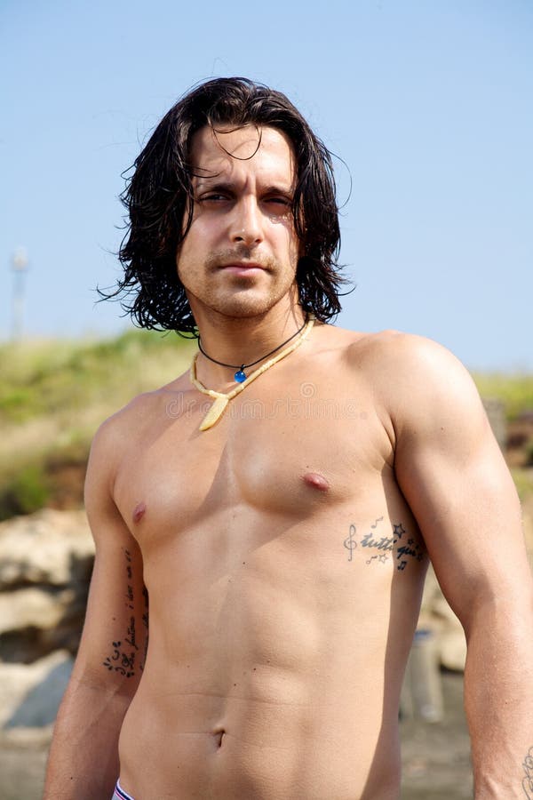 Young Italian Male Model Naked Stock Photo - Image of reflecting, young