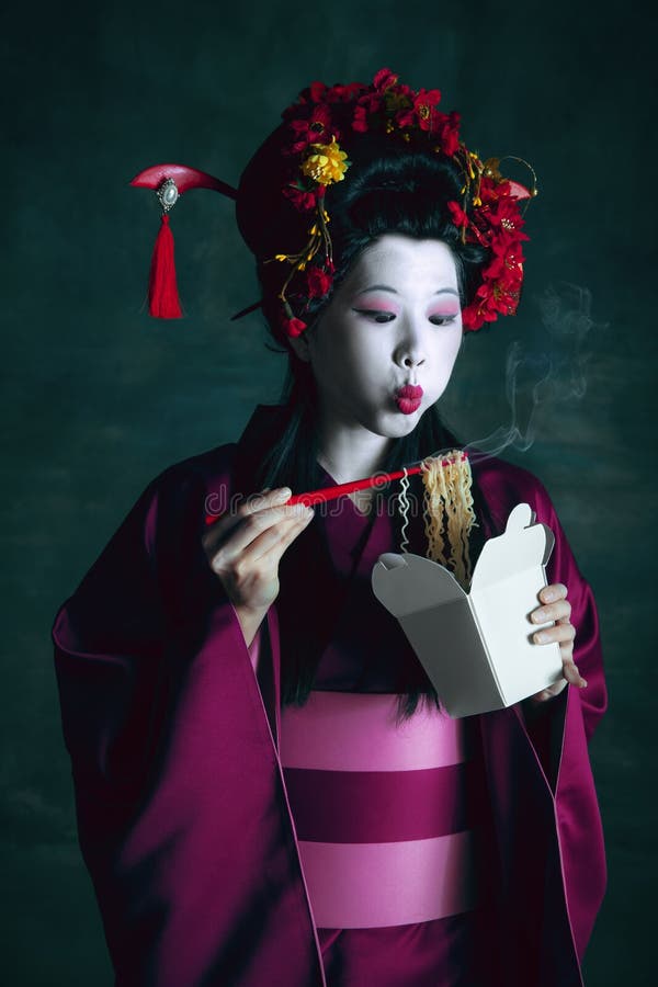 Real Japanese geisha wife teased