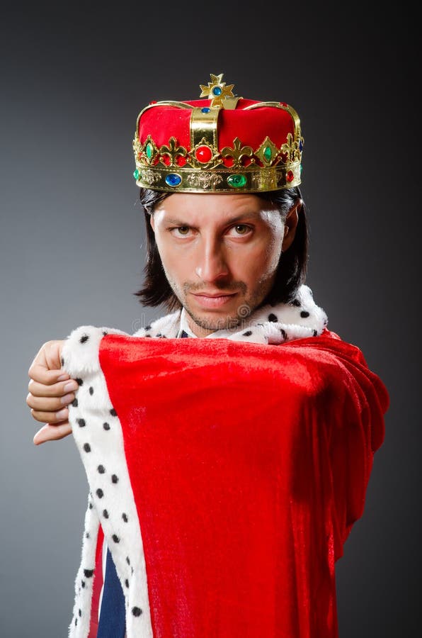 The Young King Businessman in Royal Concept Stock Image Image of