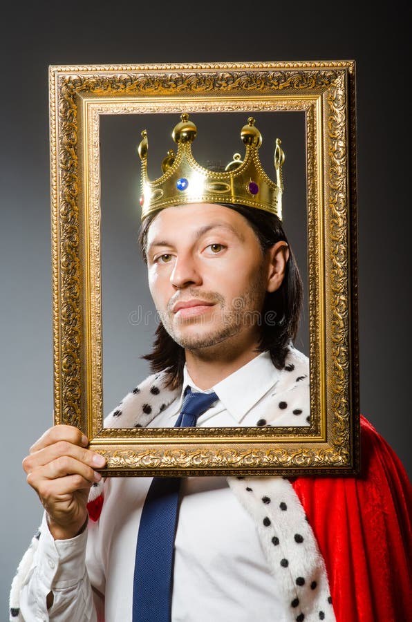 The Young King Businessman in Royal Concept Stock Photo Image of