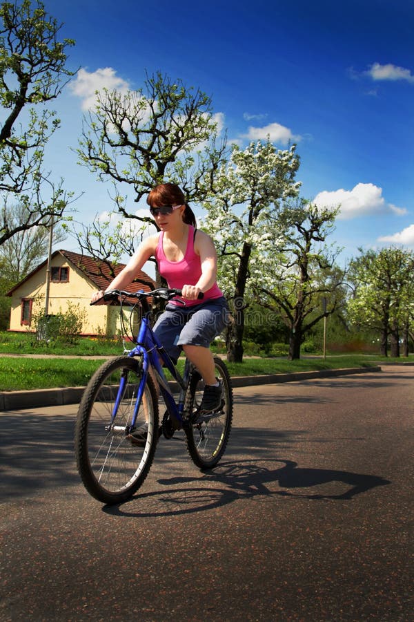 Young lady riding