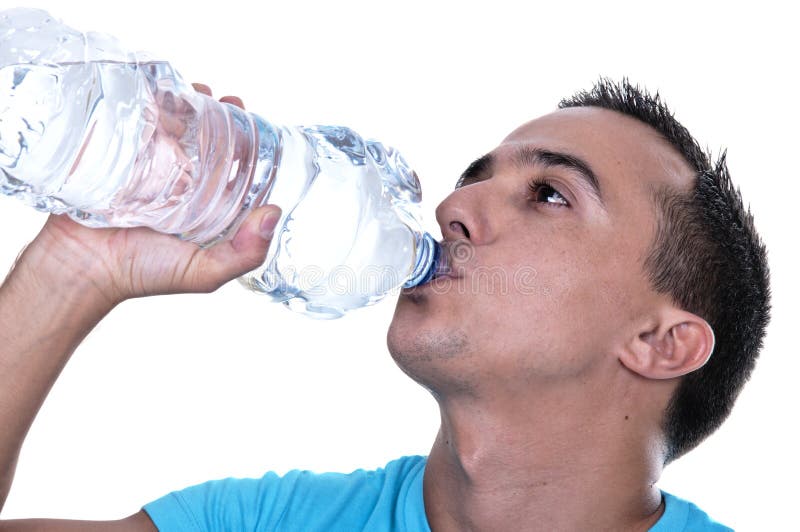 Man Drinking Water from Bottle Stock Photo by ©SimpleFoto 11324638