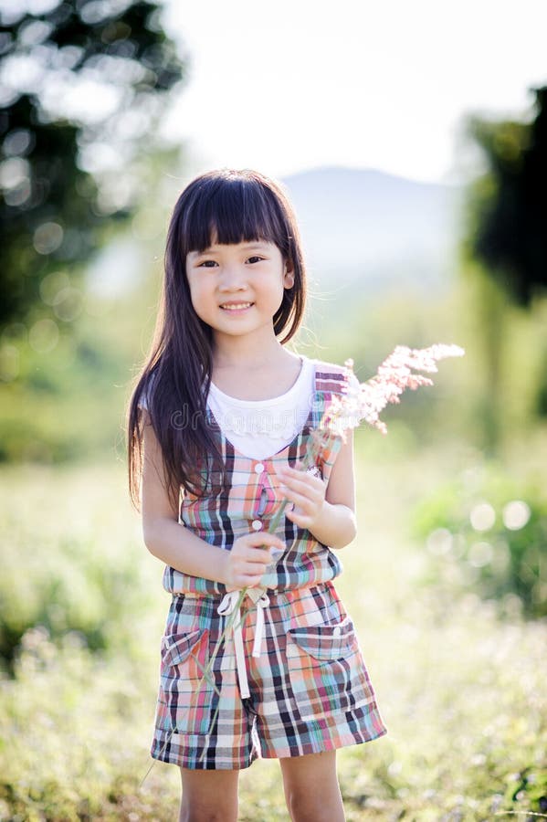 Young Little Asian Girl Stock Image Image Of Fashion 6