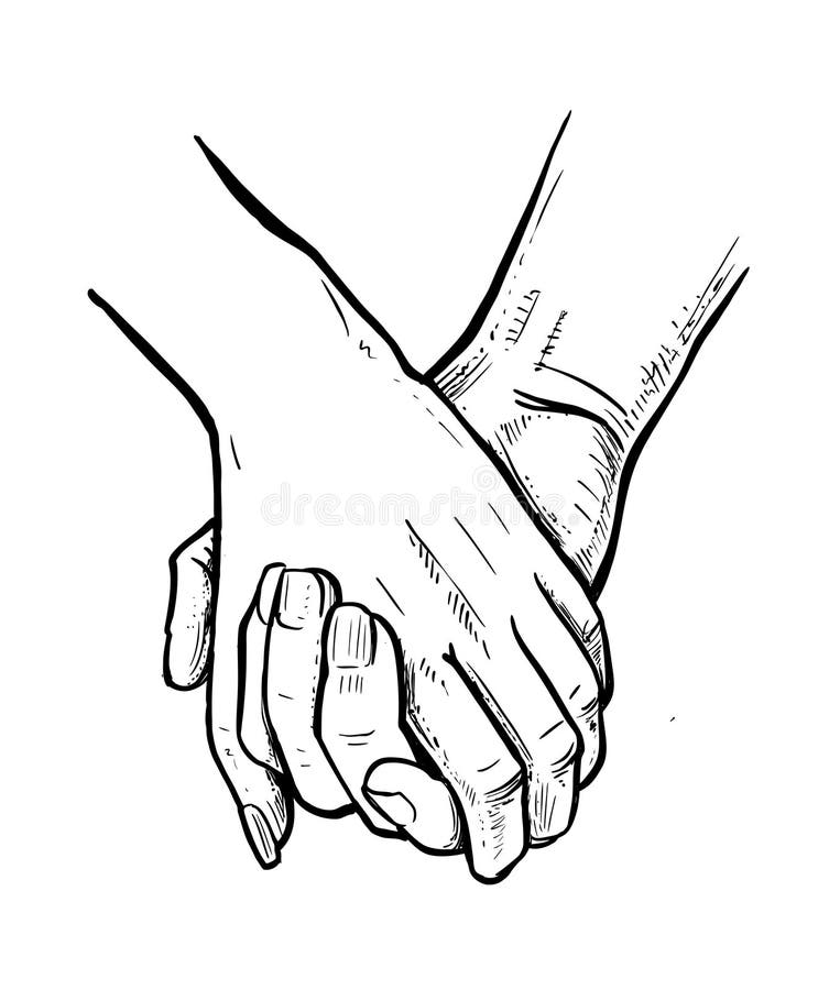 Amazon.com: Holding Hands Canvas Wall Art,Love Print,Sketch Holding Hands  Drawing Modern Artwork Painting For Living Room Office Home Decoration  8''x12'' Framed: Posters & Prints