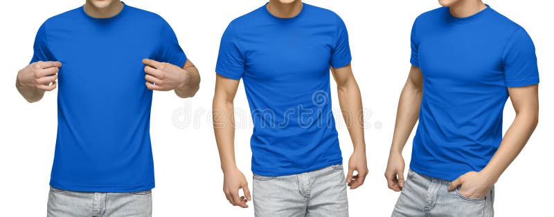 white and royal blue mens t shirt