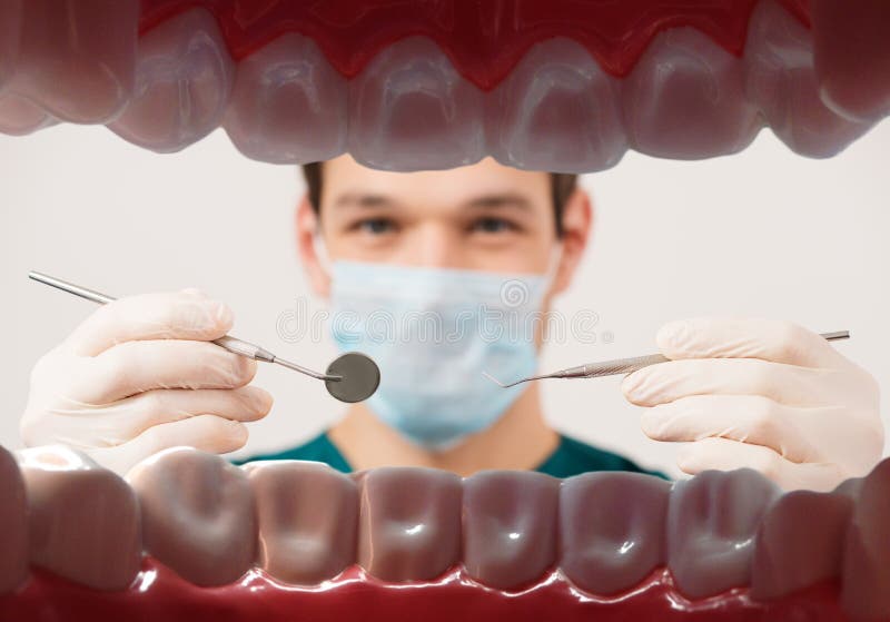 Young male dentist stock images Young male dentist stock images