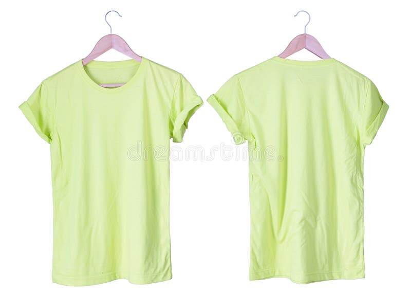 Young male in light green t-shirt Roll up sleeves template tranparent background tee wooden hanger on empty background for man design mockup concept man tshirt product, woman shirt wearing