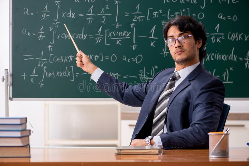 Male Teacher With Algebra Class Stock Image - Image of ...