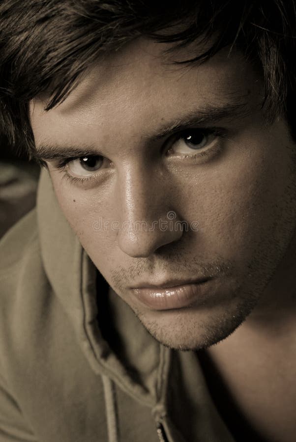 Young male portrait stock photos
