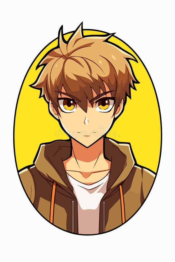 Young Man Anime Style Character Vector Illustration Design. Manga