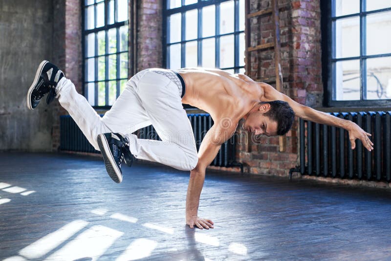 Young man modern dance stock image. Image of action, flexibility - 9961859