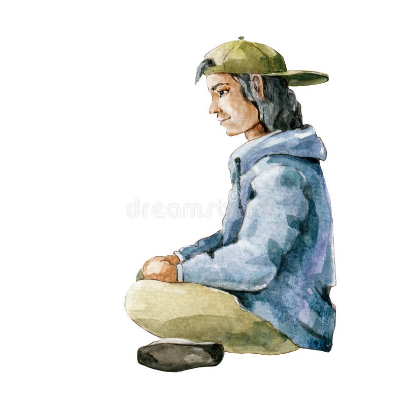 images Person Sitting Cross Legged Back View Drawing dreamstime com