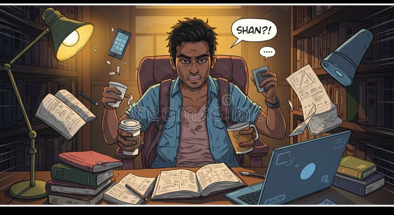 Chaotic Man Young Stock Illustrations – 158 Chaotic Man Young ...